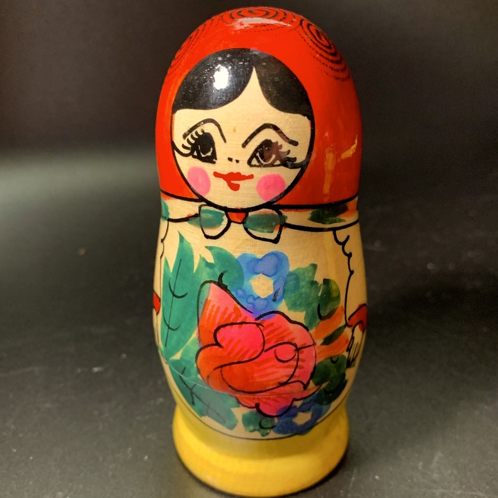 Matryoshka Russian Traditional Pattern Little Red Riding Hood Nesting Dolls